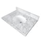Fauceture KVPB3022M38 30" X 22" Marble Vanity Top W/Undermnt Sink, Carrara Marble KVPB3022M38 - alternate 1